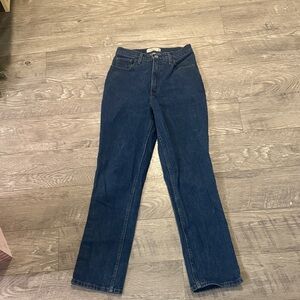 Abercrombie & Fitch Dark Blue Straight Leg Jeans